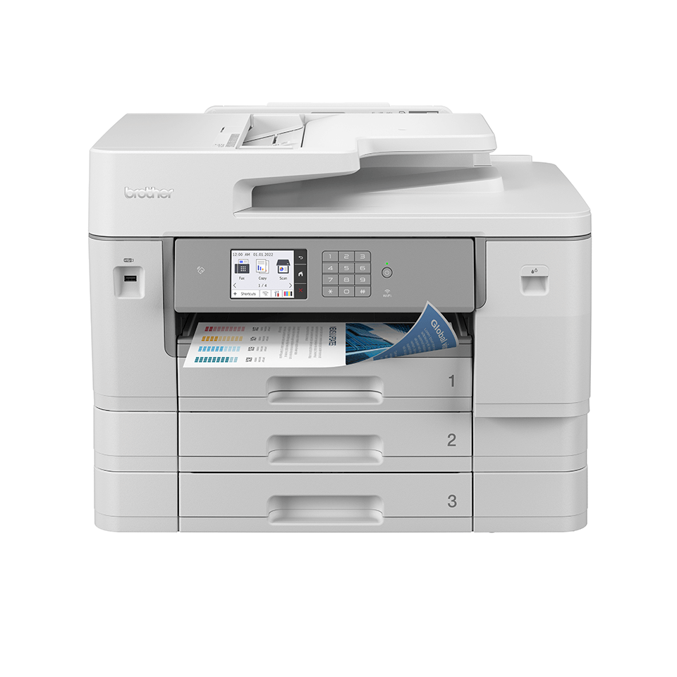 MFC-J6957DW - Professionele Brother A3 all-in-one kleuren inkjet printer met Wi-Fi en grote papierinvoercapaciteit